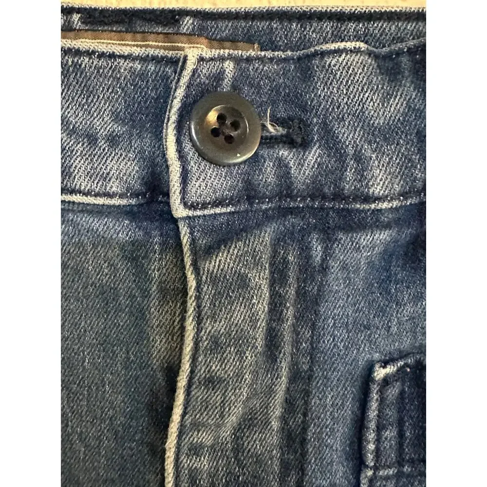 Point Sur Wide Leg Cropped Jeans Size 28 High Rise Blue Denim